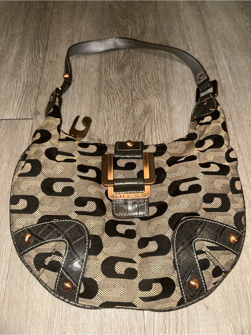 Guess 90’s Hobo G Logo Bag Shoulder Bag Purse